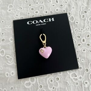 Coach Puffy Pink Heart Charm